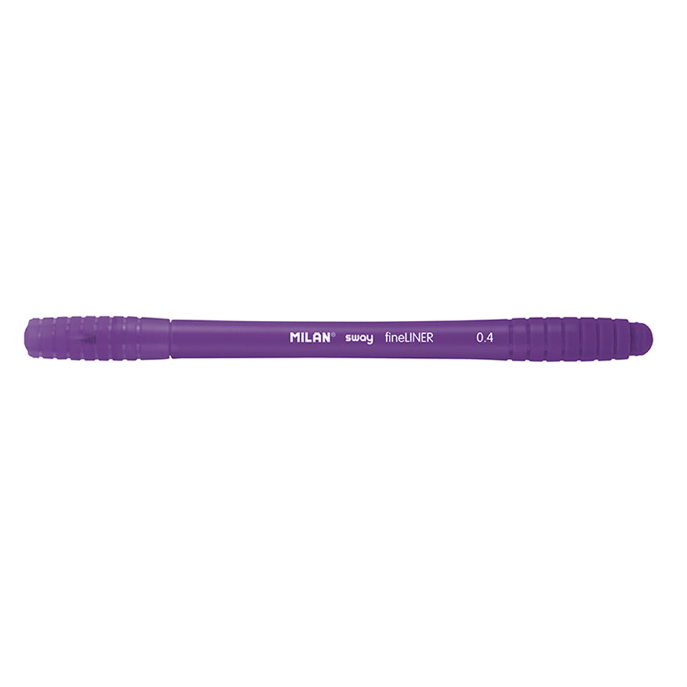 Milan Sway Fine Liner Fibre Tip Marker 0.4mm Tip Purple - Cafe Supply