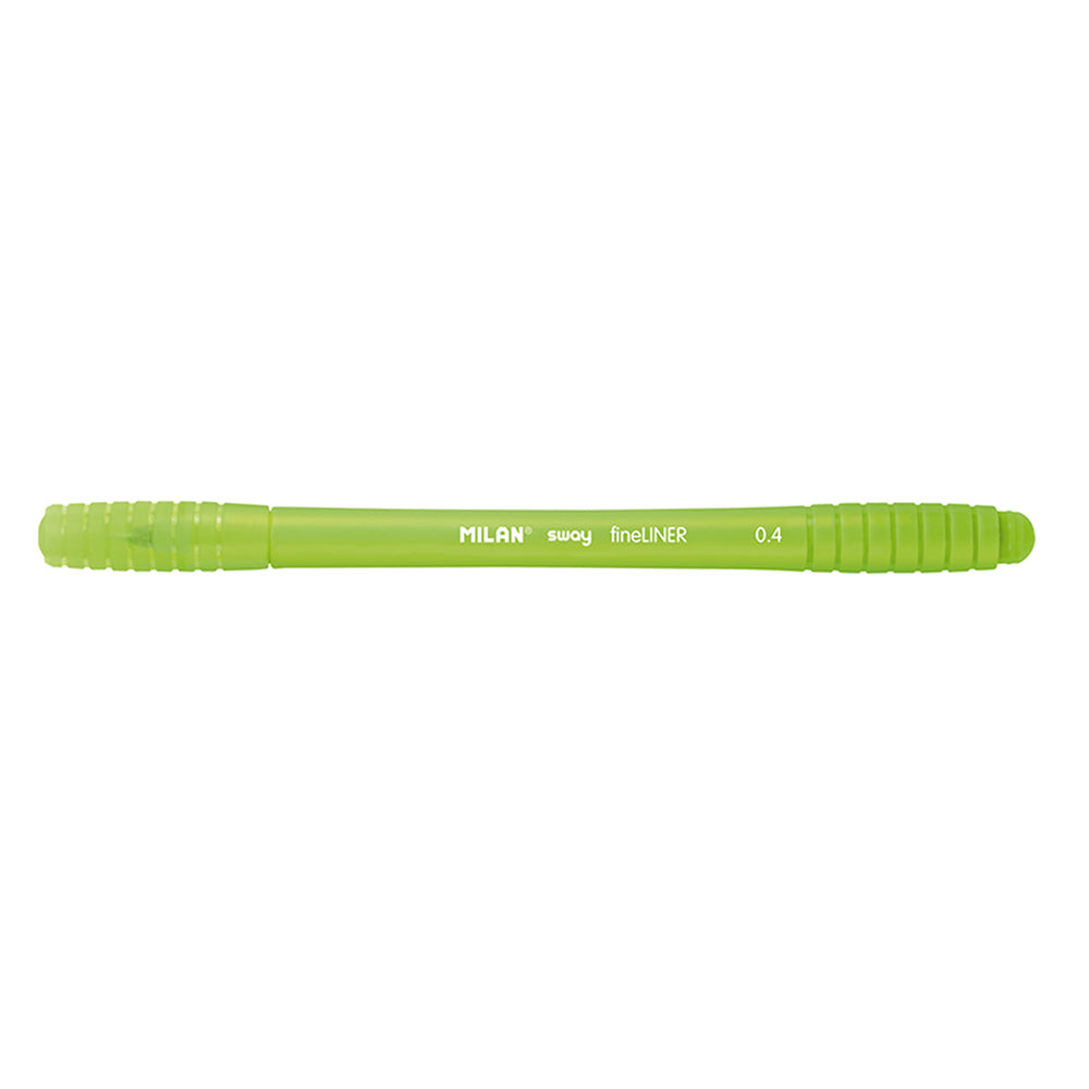 Milan Sway Fine Liner Fibre Tip Marker 0.4mm Tip Light Green - Cafe Supply