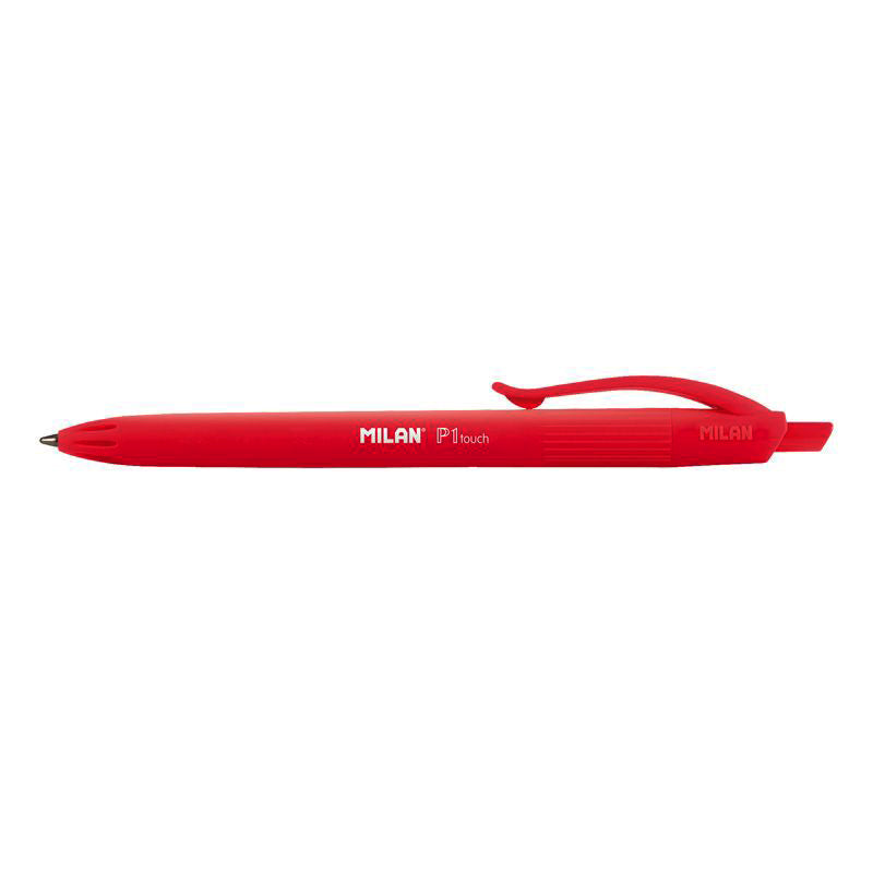 Milan P1 Touch Colours Ballpoint Pen Red - Cafe Supply