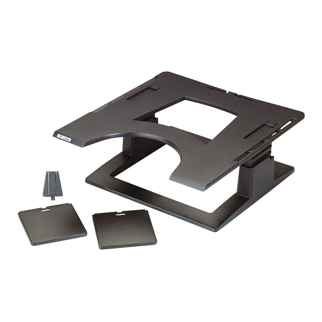 3M Laptop Riser LX500 Charcoal Adjustable
