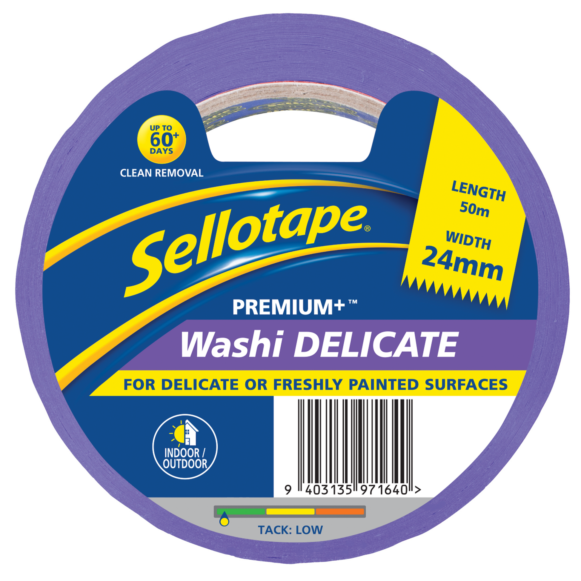 Sellotape Washi Premium+ Delicate 24mm x 50m - Cafe Supply