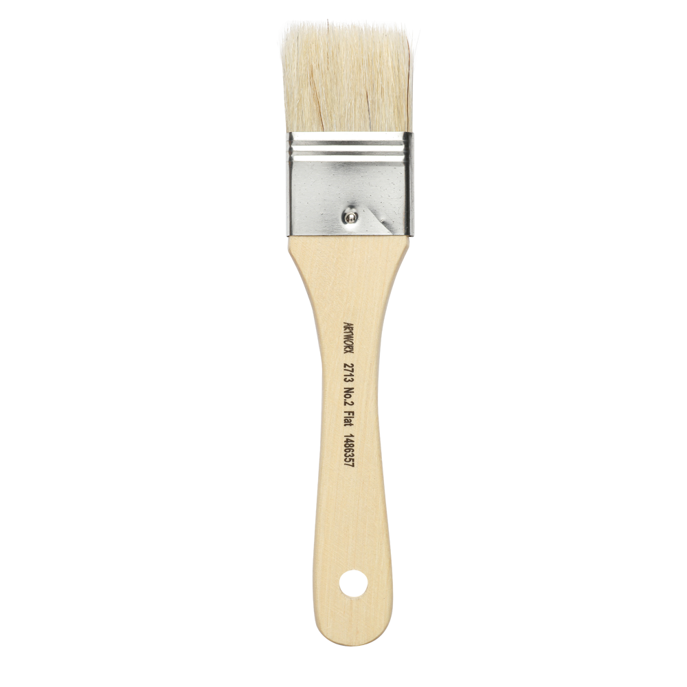 Artworx Paint Brush 2713 Flat Size 2 40mm - Cafe Supply