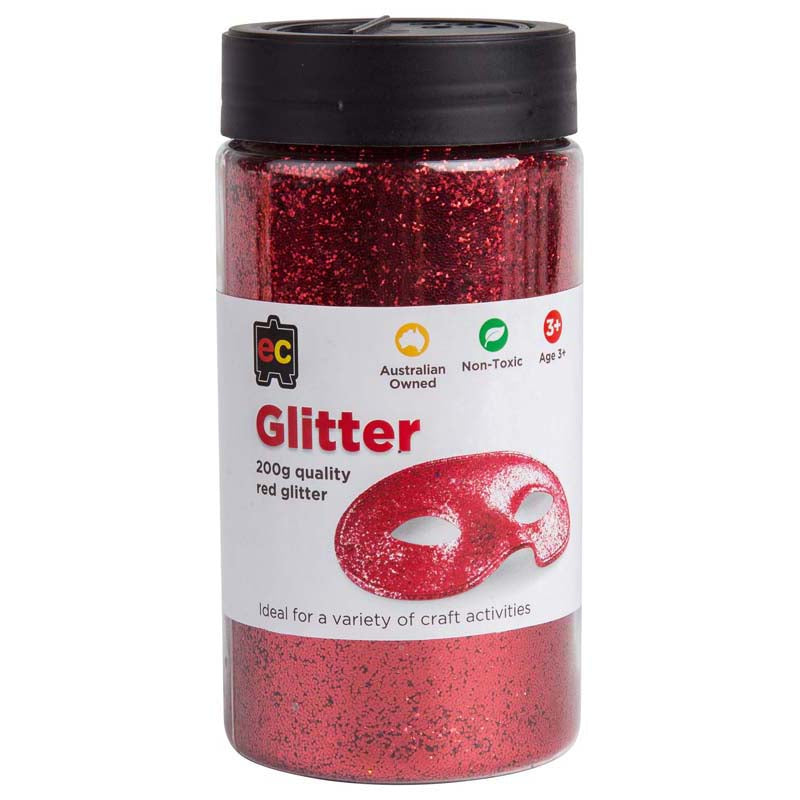 EC Glitter Red 200gm - Cafe Supply