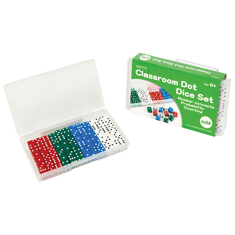 EDX Classroom Dot Dice Set 72 Pcs - Cafe Supply