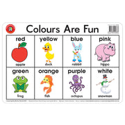 LCBF Placemat Desk Colours Are Fun - Cafe Supply