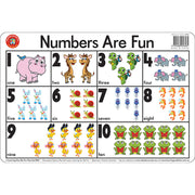 LCBF Placemat Desk Numbers Are Fun - Cafe Supply