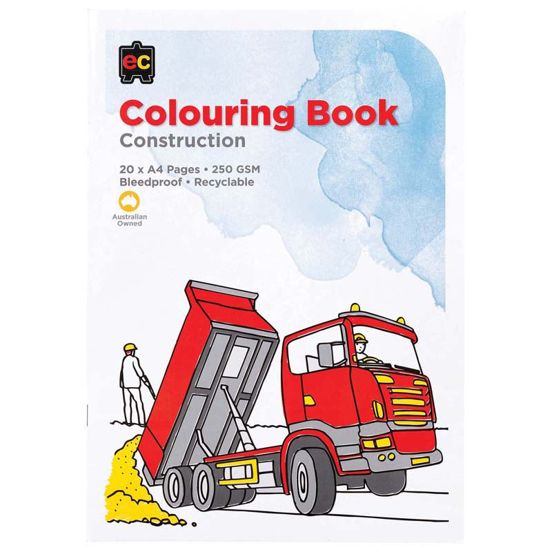 EC Colouring Book Construction - Cafe Supply