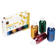 EC Acrylic Paint Glitter Set 4 x 100ml - Cafe Supply