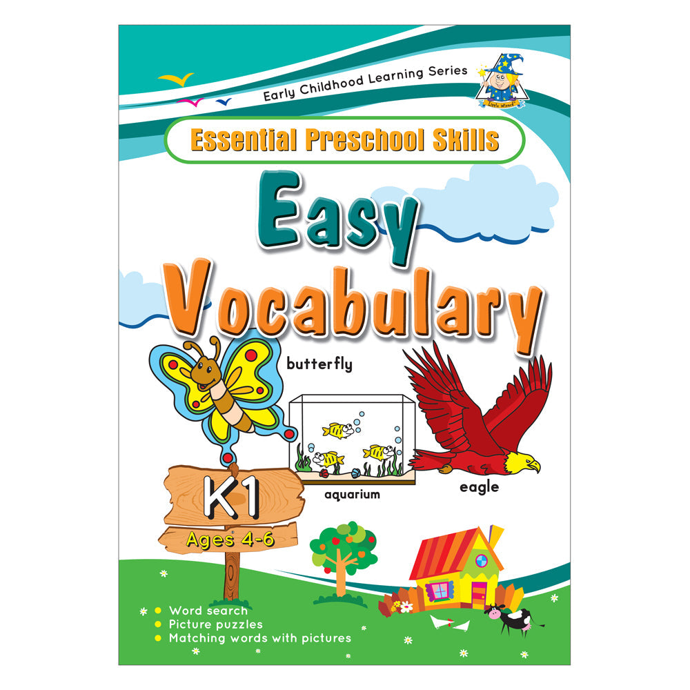 Greenhill Activity Book 4-6 Yr Easy Vocabulary - Cafe Supply