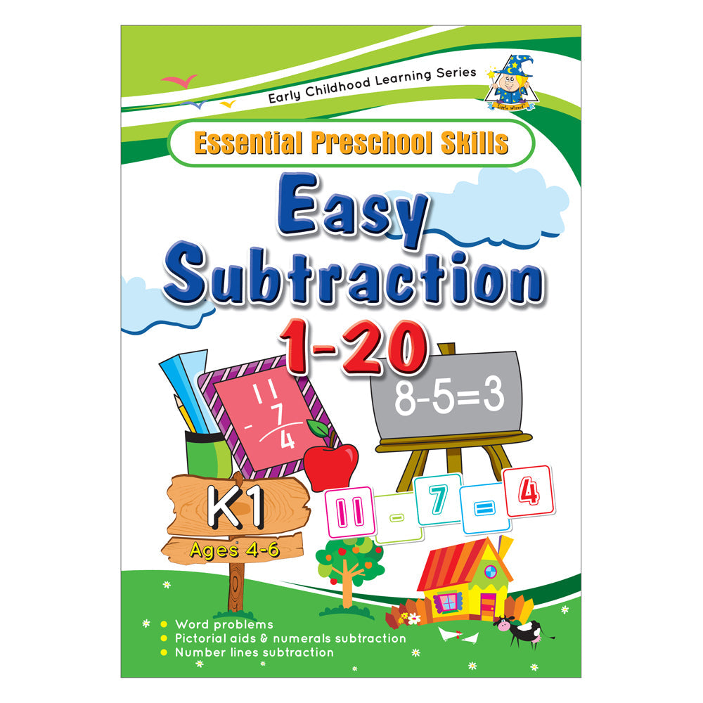 Greenhill Activity Book 4-6 Yr Easy Subtraction - Cafe Supply