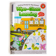 LCBF Wipe Clean Learning Book Get Ready Big School w/Marker - Cafe Supply