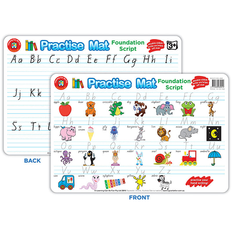 LCBF Practise Mats Handwriting - Cafe Supply