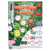 LCBF Wipe Clean Learning Book Telling the Time w/Marker - Cafe Supply