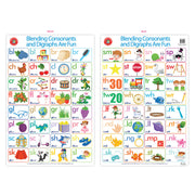 LCBF Wall Chart Blending Consonants and Digraphs Are Fun Poster - Cafe Supply