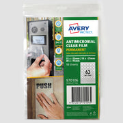 Avery Protect Anti-Microbial Film Permanent Mixed Circles A4 63up 10 Sheets - Cafe Supply