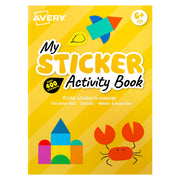 Avery Sticker Activity Book Yellow 210x297mm 6 Sheets - Cafe Supply