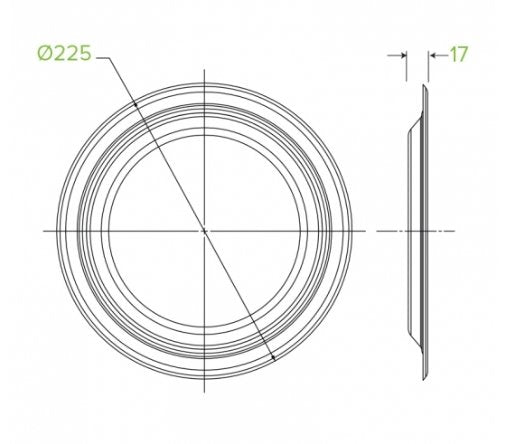 23CM / 9” ROUND BIOCANE PLATE - Cafe Supply