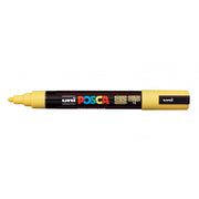 Uni Posca Marker 1.8-2.5mm Med Bullet Straw Yellow PC-5M - Cafe Supply