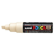 Uni Posca Marker 8.0mm Bold Chisel Beige PC-8K - Cafe Supply