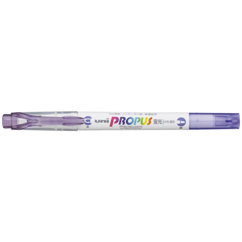 Uni Propus Window Double-Ended Highlighter 4.0mm/0.6mm Lavender PUS-102 - Cafe Supply