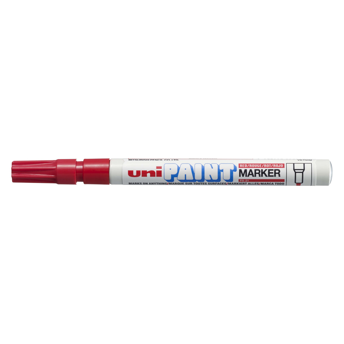 Uni Paint Marker 1.2mm Bullet Tip Red PX-21 - Cafe Supply