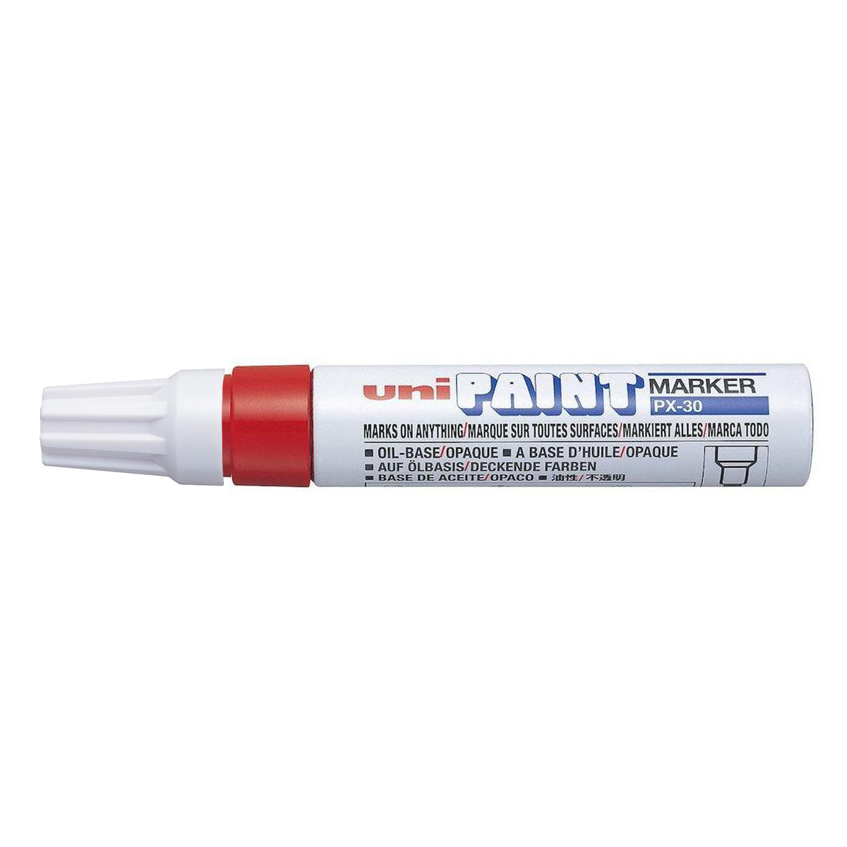 Uni Paint Marker 4.0-8.5mm Chisel Tip Red PX-30 - Cafe Supply
