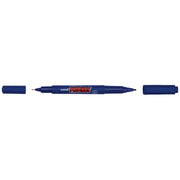 Uni Prockey Marker Dual Tip 0.4/0.9mm Blue PM-120 - Cafe Supply