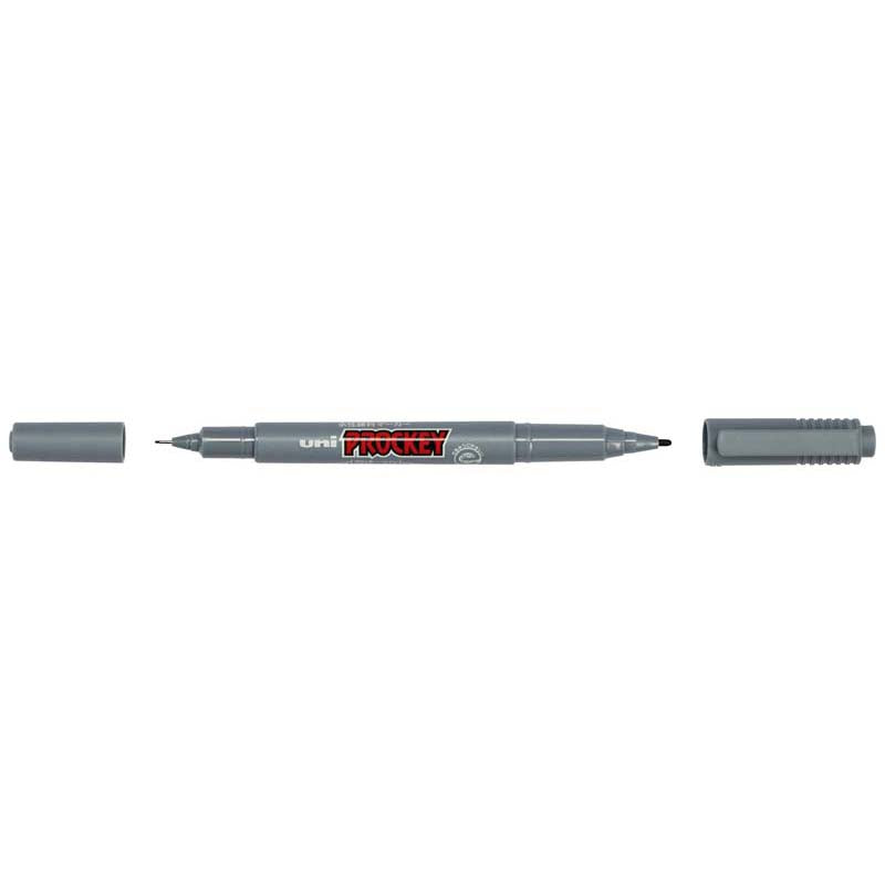 Uni Prockey Marker Dual Tip 0.4/0.9mm Grey PM-120 - Cafe Supply