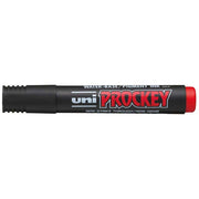 Uni Prockey Marker 1.2mm Bullet Tip Red PM-122 - Cafe Supply