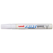 Uni Paint Marker 2.8mm Bullet Tip White PX-20 - Cafe Supply