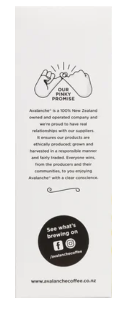 Avalanche Cafe Style Flat White Coffee Sticks 10 x 16g - Cafe Supply