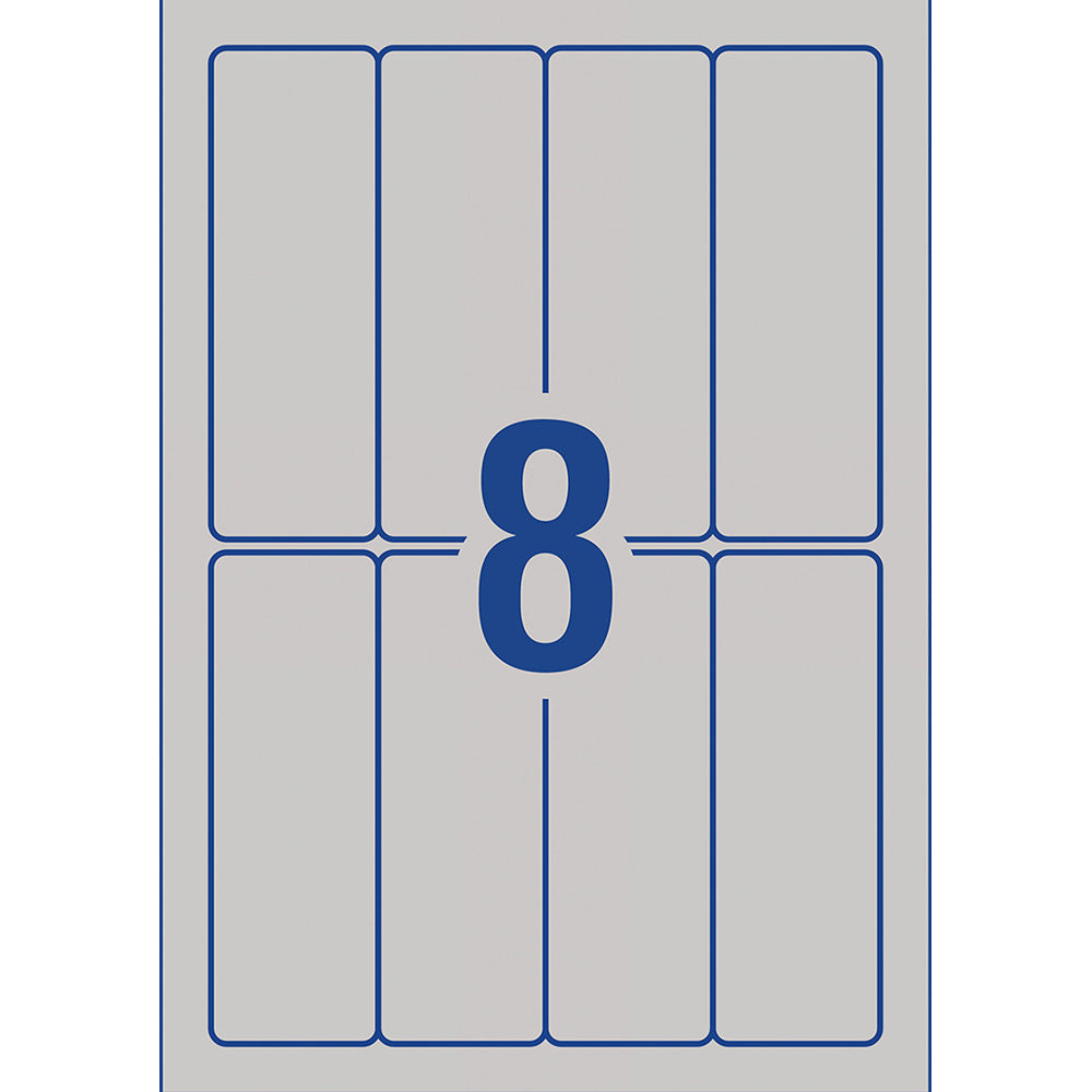 Avery Labels L7264 Storm Grey 32x94 A5 8up 10 Sheets - Cafe Supply