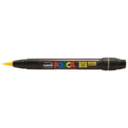 Uni Posca Marker 0.1-10.0mm Brush Tip Yellow PCF-350 - Cafe Supply