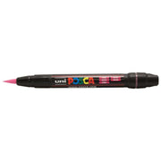 Uni Posca Marker 0.1-10.0mm Brush Tip Pink PCF-350 - Cafe Supply