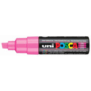 Uni Posca Marker 8.0mm Bold Chisel Pink PC-8K - Cafe Supply