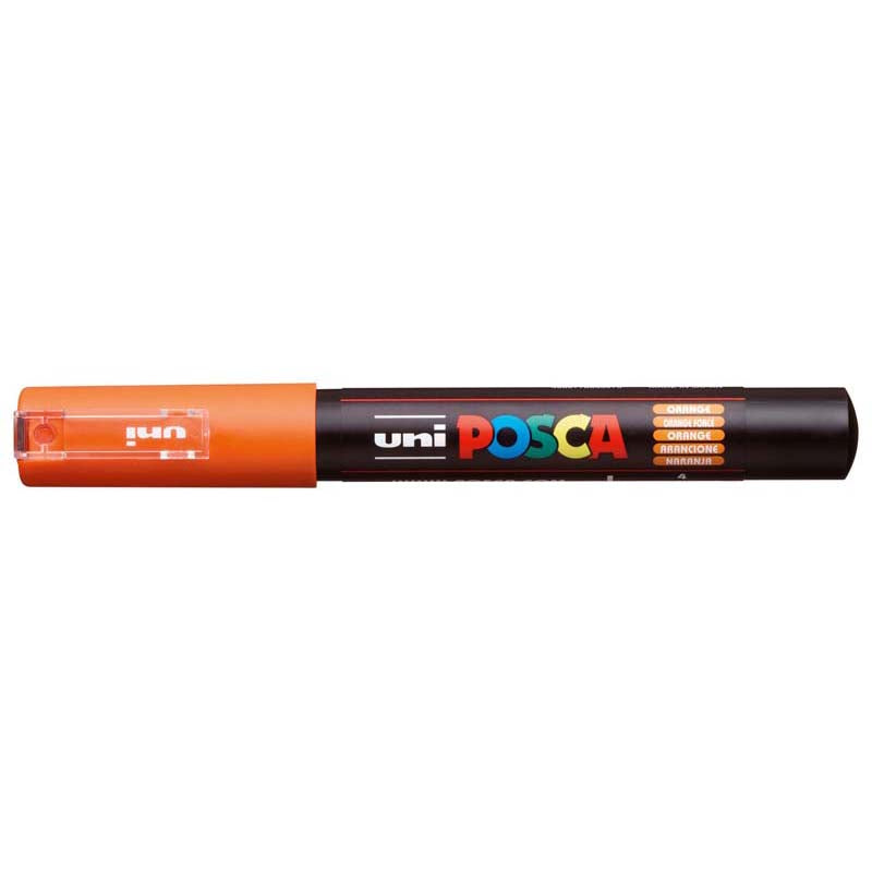 Uni Posca Marker 0.7mm Ultra-Fine Round Tip Orange PC-1M - Cafe Supply