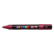 Uni Posca Marker 1.8-2.5mm Med Bullet Red Wine PC-5M - Cafe Supply