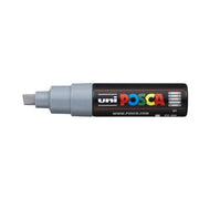Uni Posca Marker 8.0mm Bold Chisel Grey PC-8K - Cafe Supply