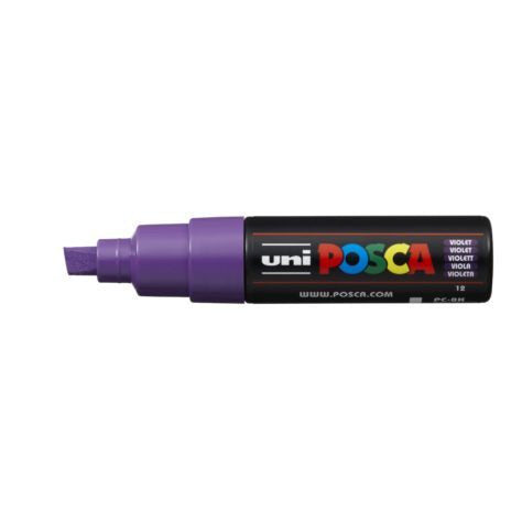 Uni Posca Marker 8.0mm Bold Chisel Violet PC-8K - Cafe Supply