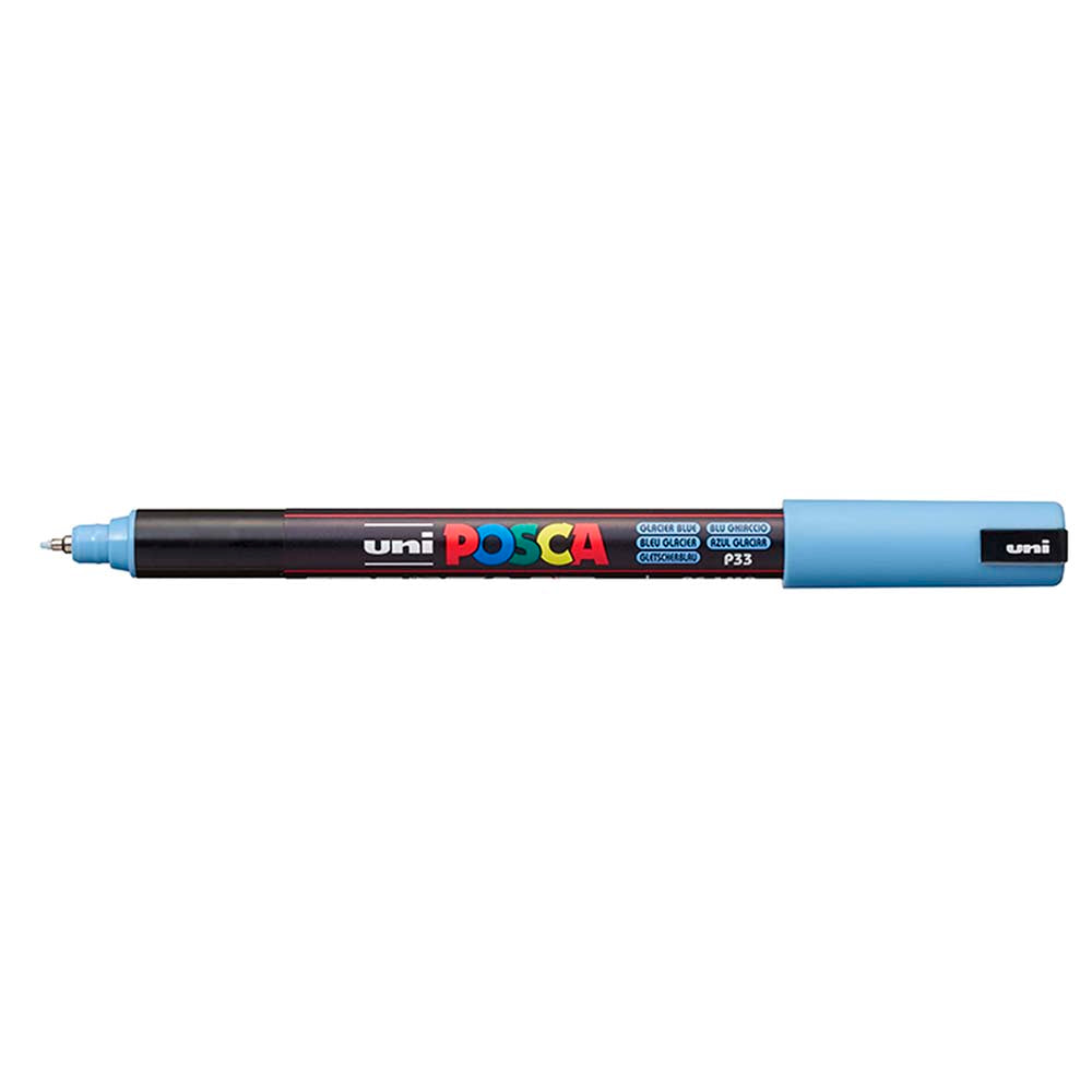 Uni Posca Marker 0.7mm Ultra-Fine Pin Tip Glacier Blue PC-1MR - Cafe Supply
