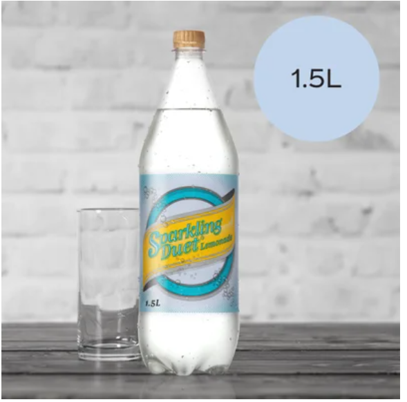 Schweppes Sparkling Duet Lemonade Soft Drink 1.5l - Cafe Supply