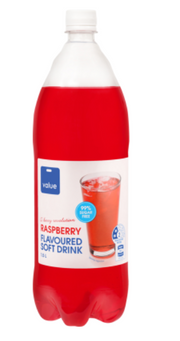 Value Raspberry Flavoured 99% Sugar Free Soft Drink 1.5l - Cafe Supply