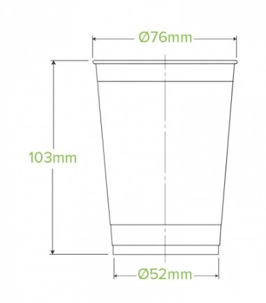 280ML CLEAR BIOCUPS - Cafe Supply