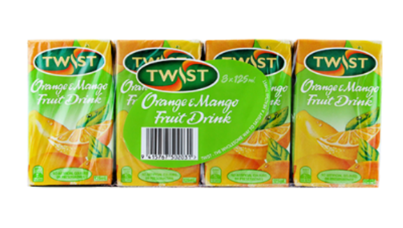 Twist Fruit Drink Orange & Mango 8pk - Cafe Supply