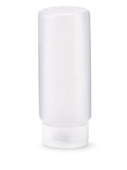 12-ounce Traex® Color Mate clear squeeze dispenser with FlowCut™ cap