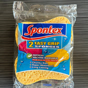 Spontex Sponge, Easy Grip (Pack of 2) - Cafe Supply