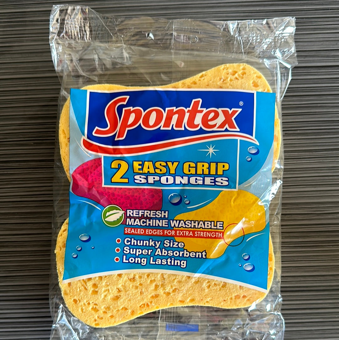 Spontex Sponge, Easy Grip (Pack of 2) - Cafe Supply
