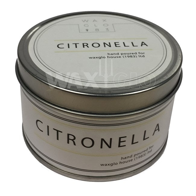 80 x 50mm Wax Filled Tin - Citronella & Fresh Lemons - Cafe Supply