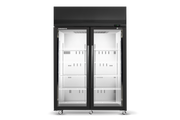 Skope SKFT1300N-A 2 Glass Door Upright Display or Storage Freezer