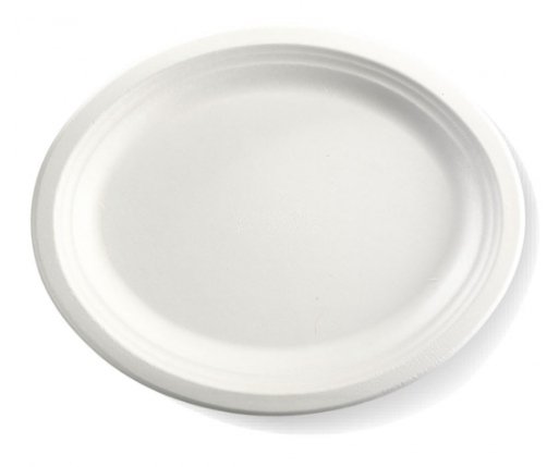31CM /12.5" WHITE OVAL BIOPLATES - 10PK - Cafe Supply